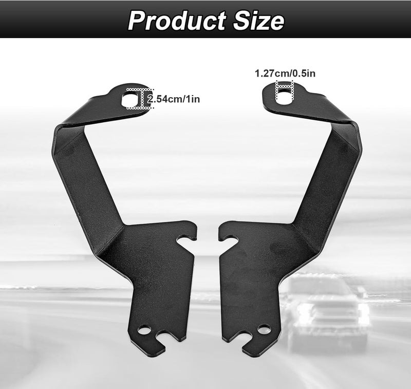 ROMELACK Hood Mount Brackets Ditch Light Bracket Compatible with Chevrolet Silverado Tahoe Suburban Fit GMC Sierra 1500 2500 3500 HD Classic 1999-2007 - Image 3